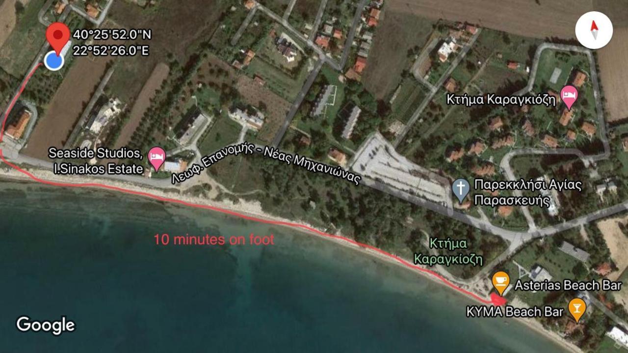 Lovely Apartment By The Sea 2 ….. Epanomi Exterior foto